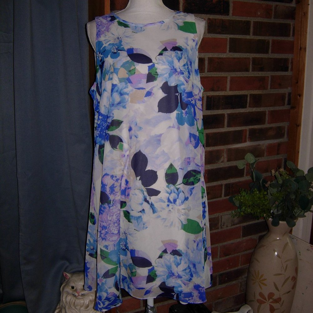 J Howard Floral Flowy Swing Dress 14